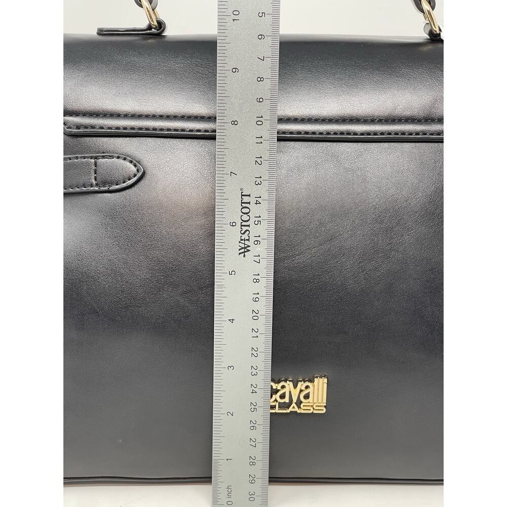 Cavalli Class Tatianal Large Top Handle Bag Black Dr. Bag Retail $118.00 - Picture 9 of 12
